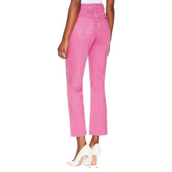 ROLLA'S Original Straight Jeans in Layla Magenta 32 New Womens Denim Pants - Picture 2 of 12